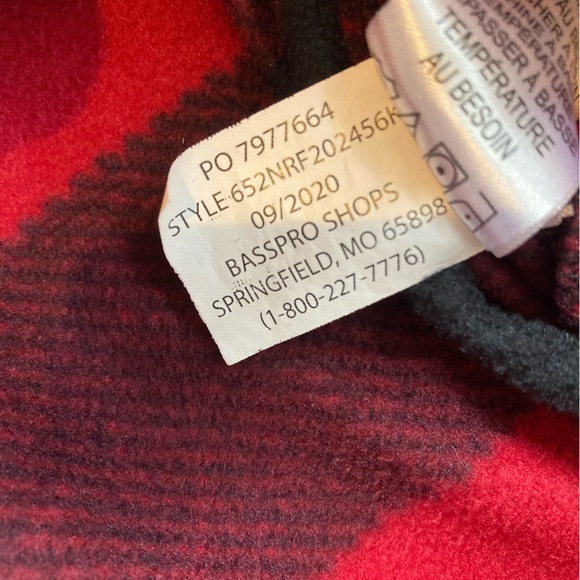 Buffalo Plaid Women’s Natural Reflections Large L Red Black Fleece Shirt pockets - Picture 14 of 15